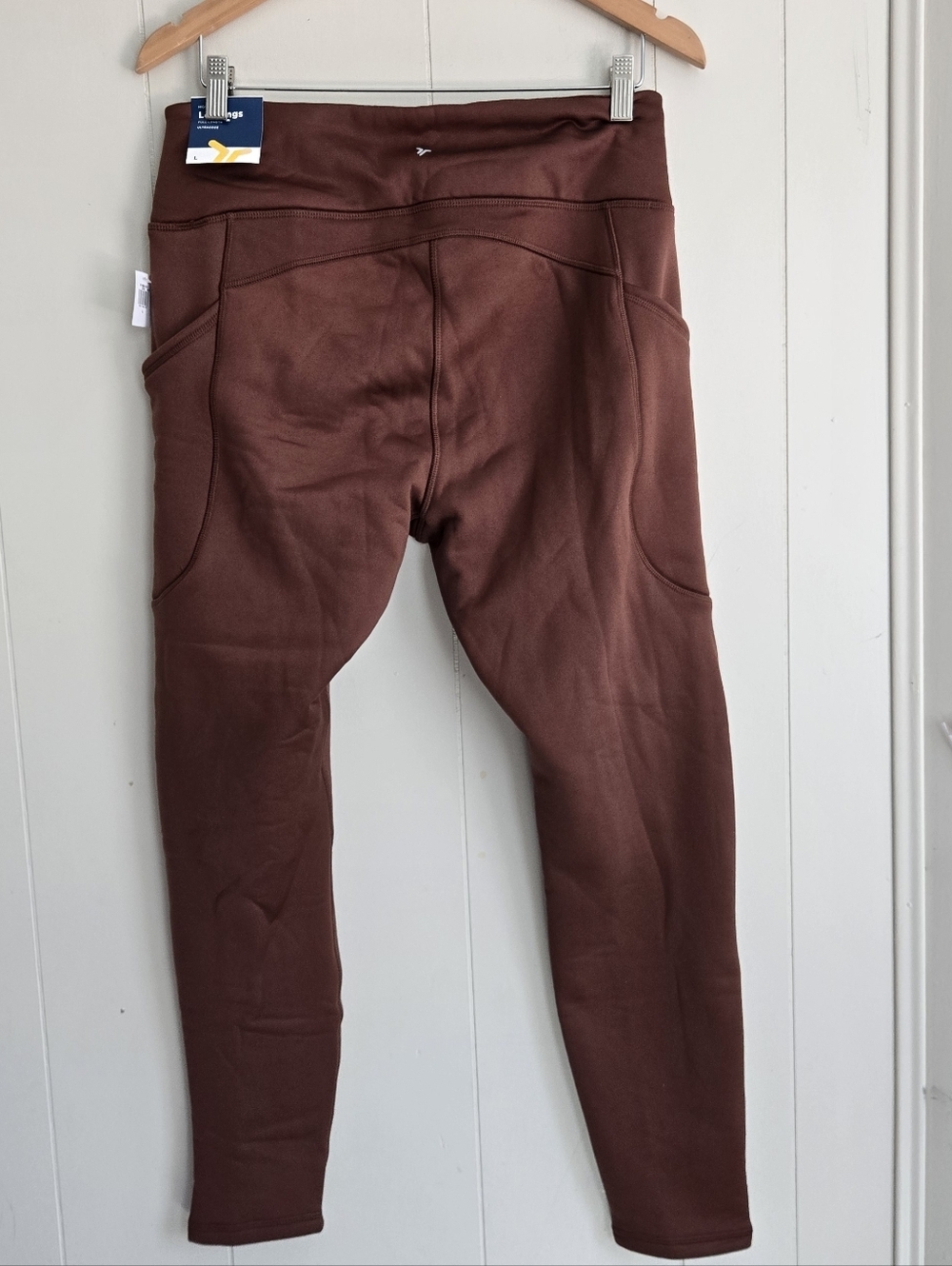 Old Navy Brown High-Rise Full-Length Leggings Ultra Cozy -Size L - Picture 8 of 8